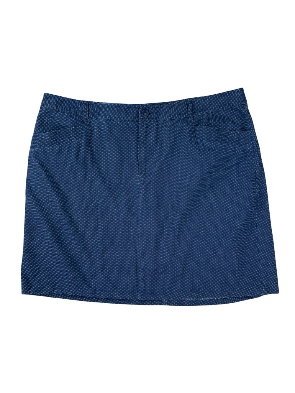 Woman’s CJ Banks dotted navy blue skort size 22W